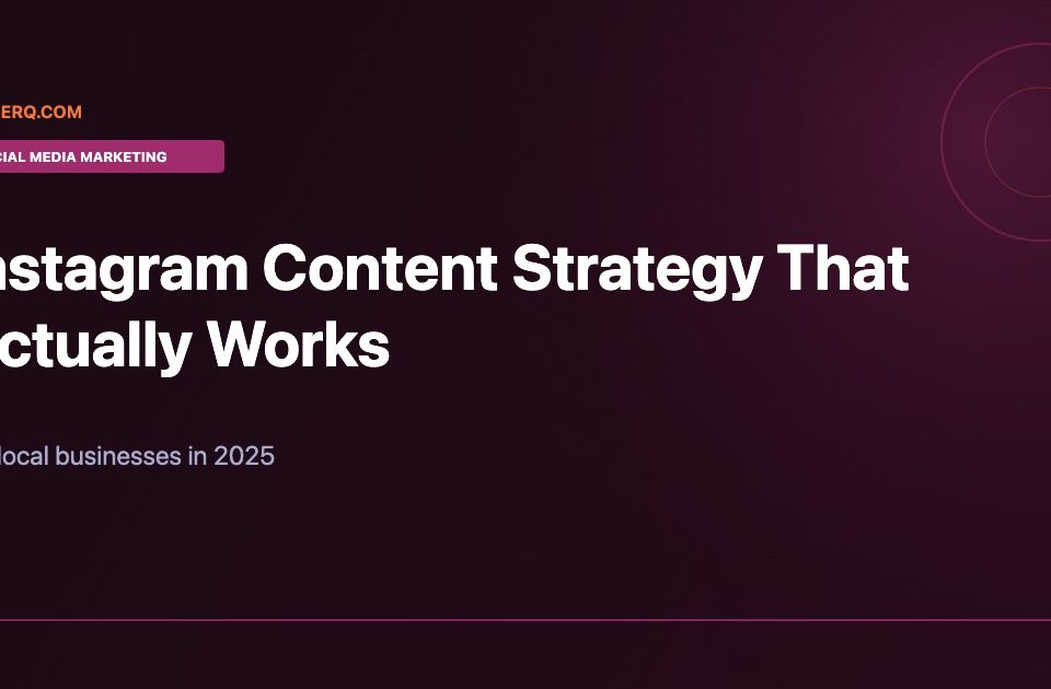 Instagram content strategy guide for local service businesses
