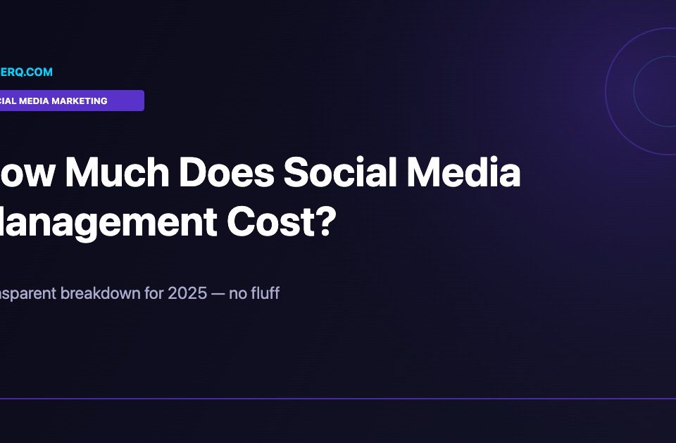 Social media management cost breakdown for local service businesses